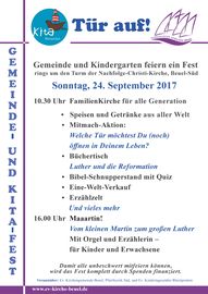„Tür auf!“ Kindergarten- und Gemeindefest am 24. September in Beuel-Süd „Tür auf!“ Kindergarten- und Gemeindefest am 24. September in Beuel-Süd