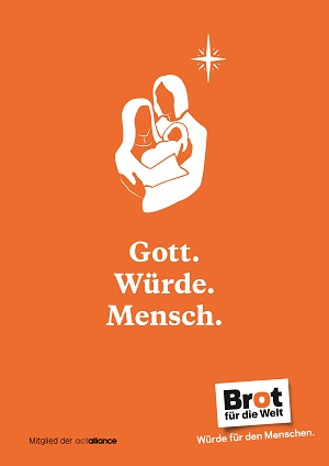 Das Plakat von BROT FÜR DIE WELT gibt es im Hoch- und Querformat.