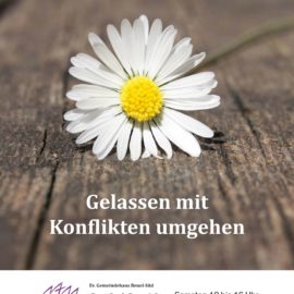 Konstruktiv mit Konflikten umgehen (Workshop 9./10.2.)