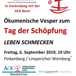 „Leben schmecken“ – Tag der Schöpfung am 6. September auf dem Finkenberg