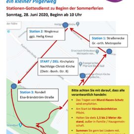 „Auf Reisen mit Gott“ – kleiner Pilgerweg am 28. Juni