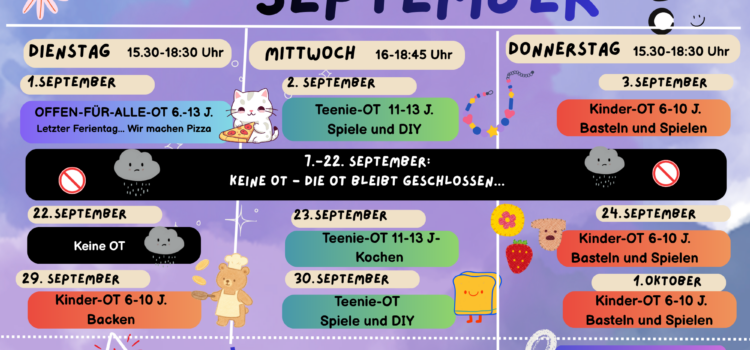 Offener Treff im September Offener Treff im September